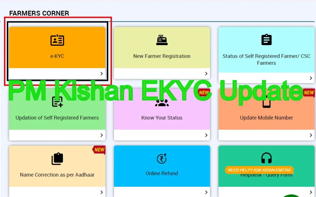 PM Kisan Yojana eKYC update